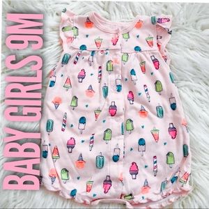 BABY GIRLS 9M Carter’s Popsicle Romper